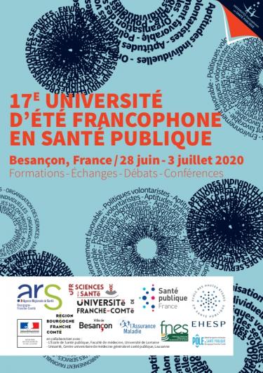 Affiche 17ème Université d'été francophone en santé publique
